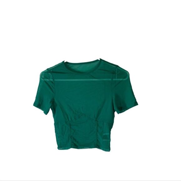 SHEIN Small Green Mesh‎ Top - Picture 1 of 4